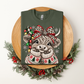 Cute Christmas Highland Cow Apparel(t-shirt or crewneck sweatshirt or hoodie)