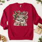 Cute Christmas Highland Cow Apparel(t-shirt or crewneck sweatshirt or hoodie)
