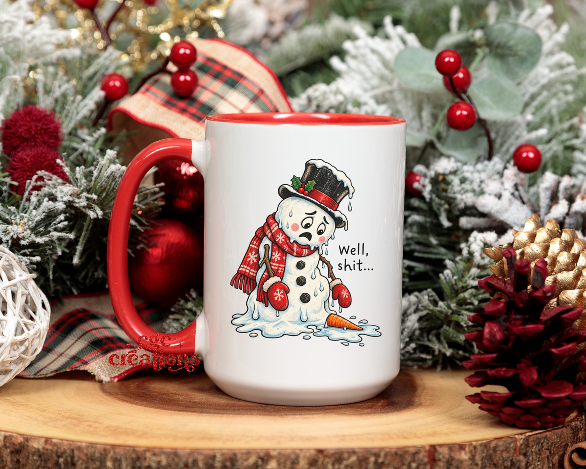 Well, Shit... Snowman 15oz Ceramic Coffee Mug