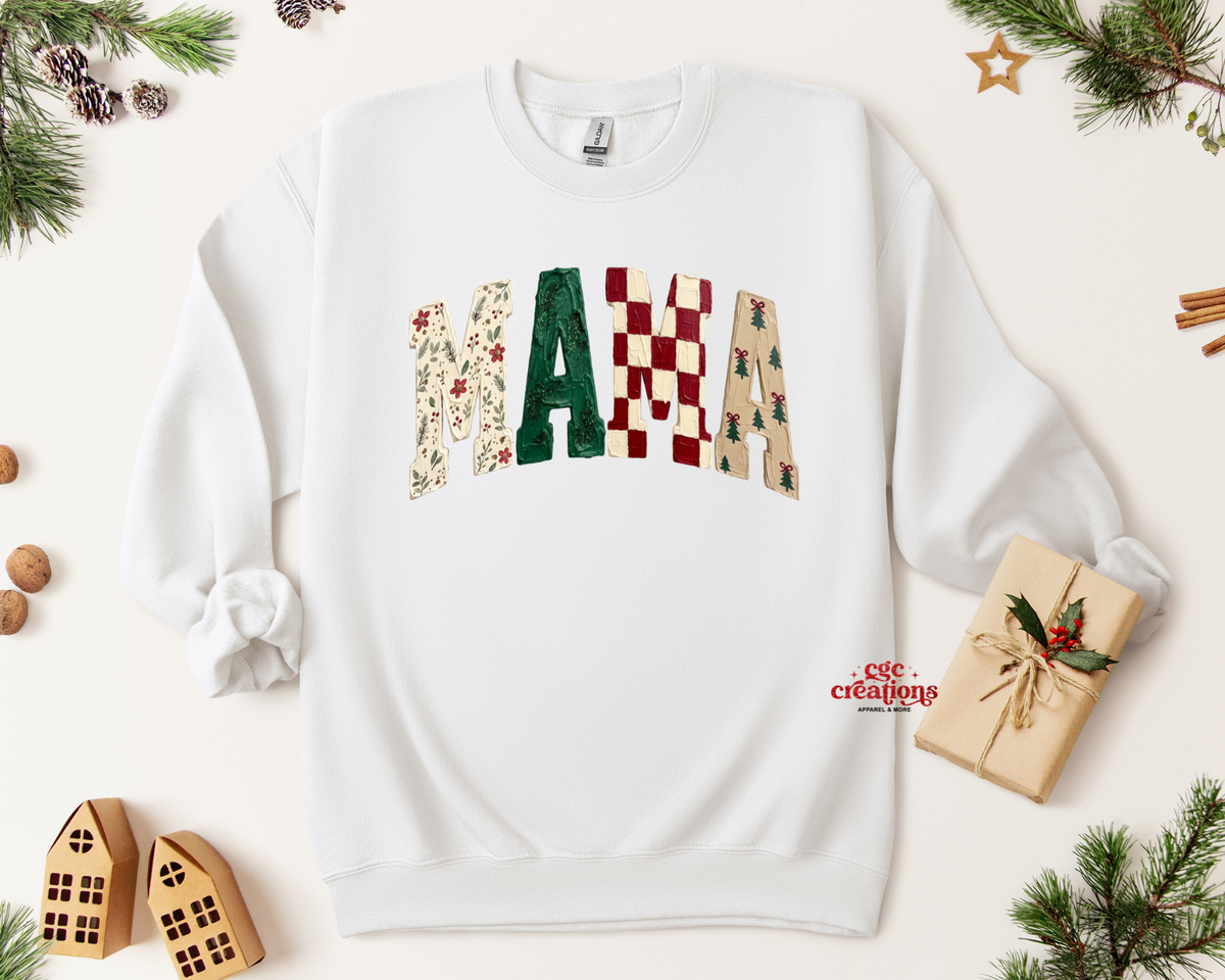 Christmas Mama Apparel(t-shirt or crewneck sweatshirt or hoodie)