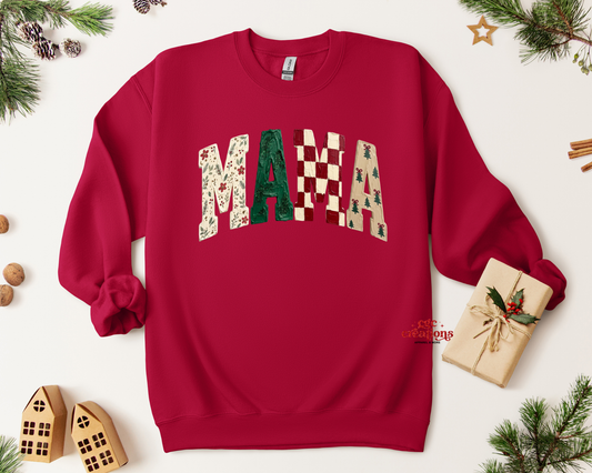 Christmas Mama Apparel(t-shirt or crewneck sweatshirt or hoodie)