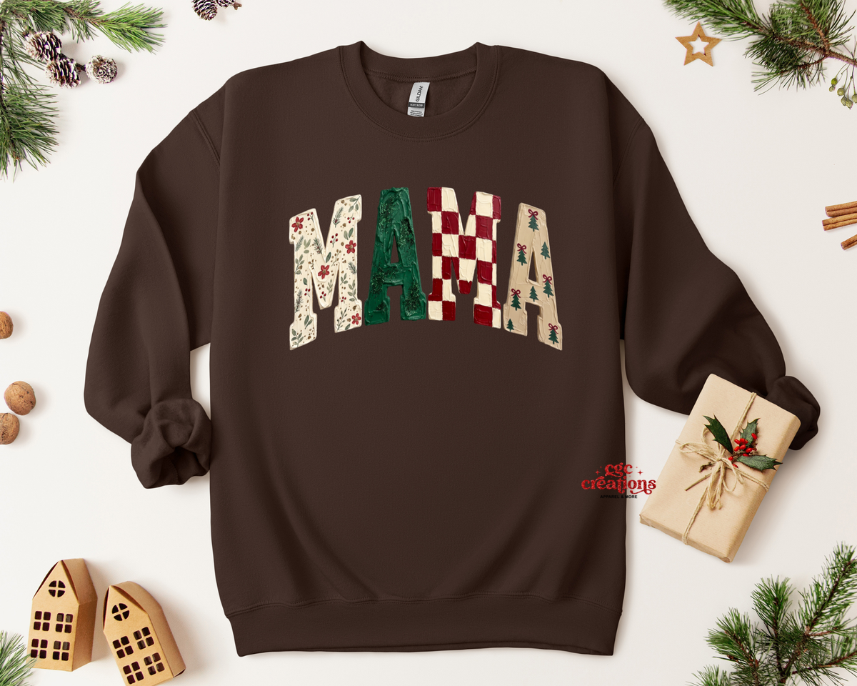 Christmas Mama Apparel(t-shirt or crewneck sweatshirt or hoodie)