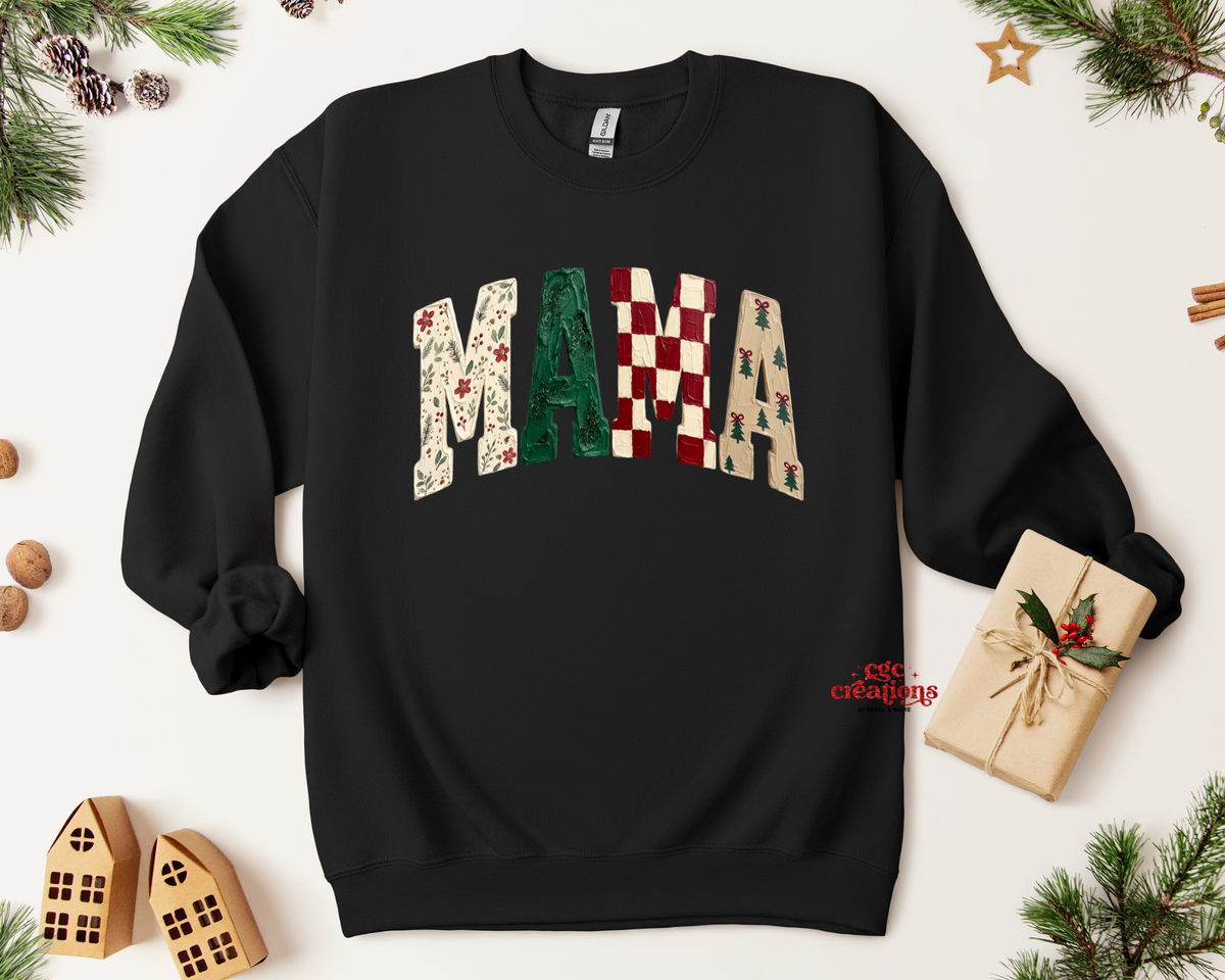 Christmas Mama Apparel(t-shirt or crewneck sweatshirt or hoodie)