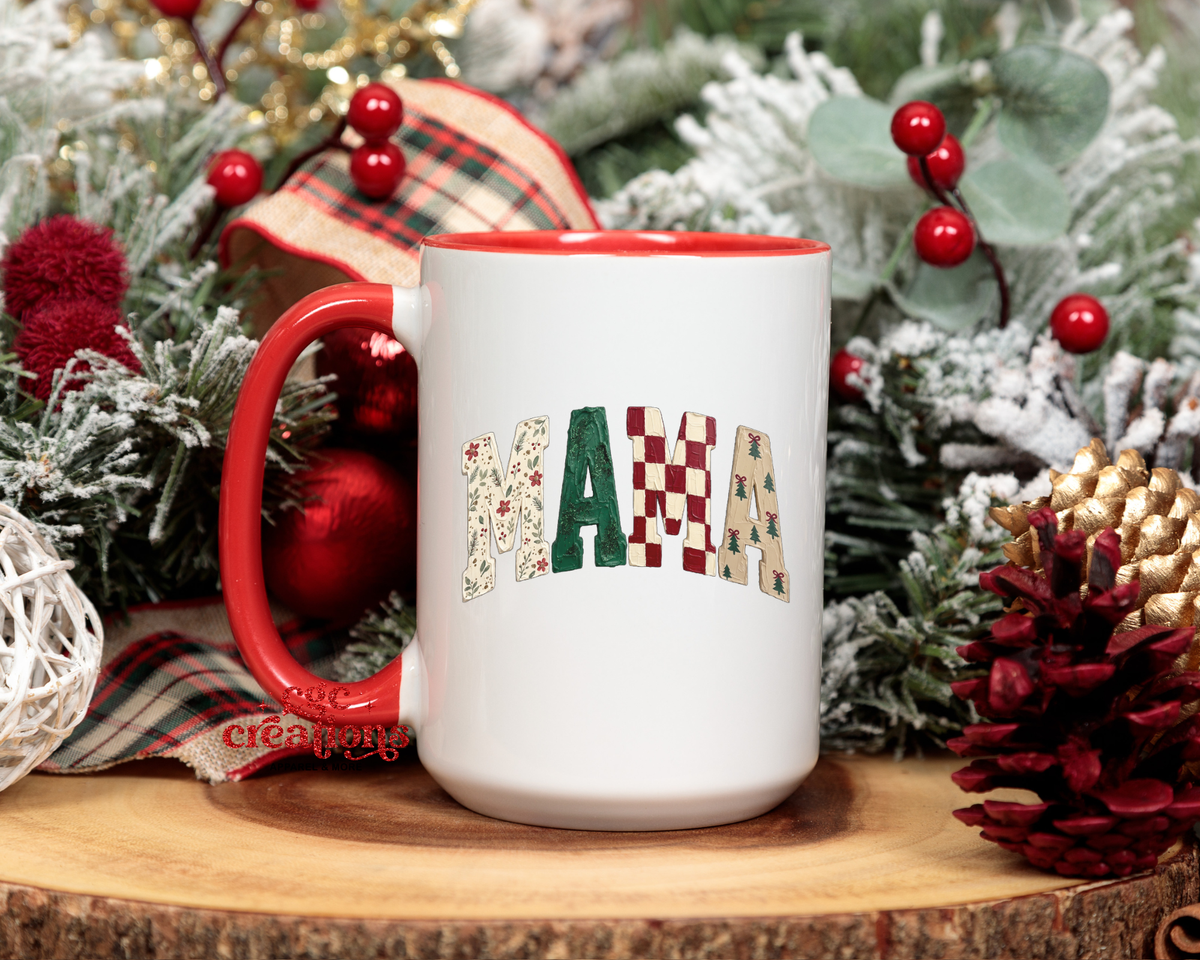 Christmas Mama 15oz Ceramic Coffee Mug