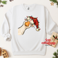 Peeking Christmas Goose Apparel(t-shirt or crewneck sweatshirt or hoodie)