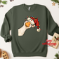 Peeking Christmas Goose Apparel(t-shirt or crewneck sweatshirt or hoodie)