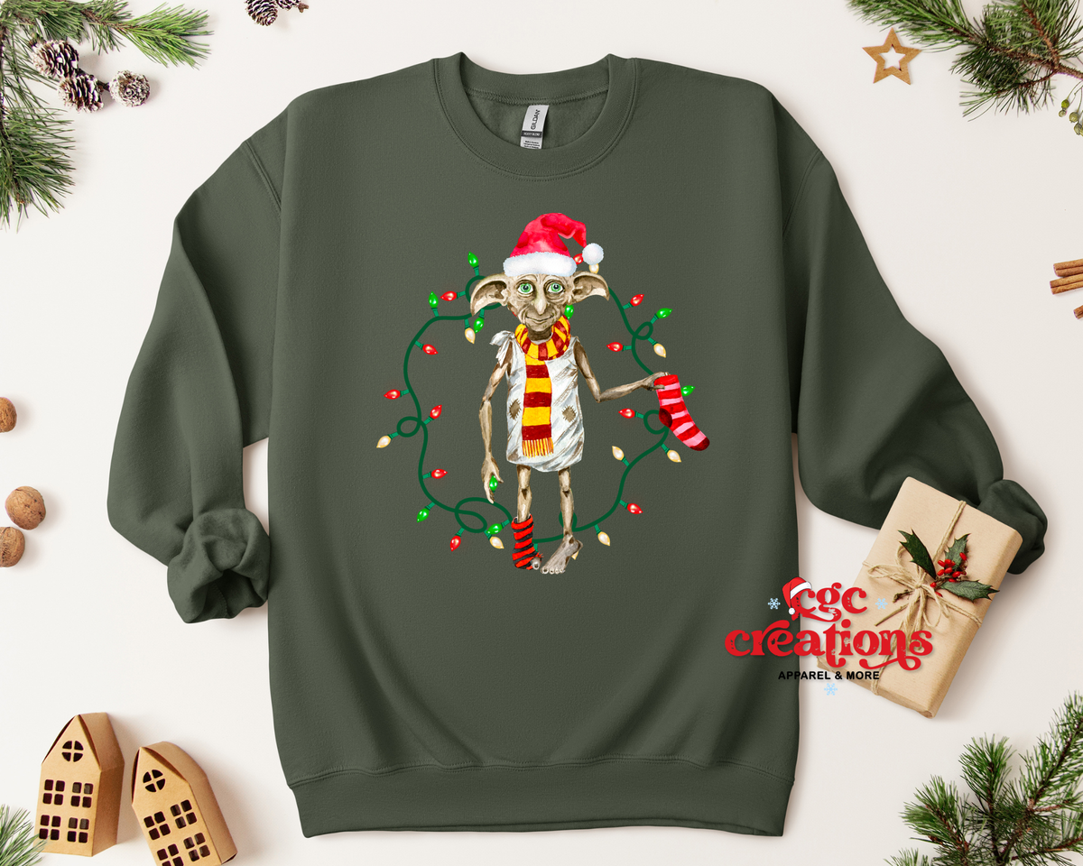 Christmas House Elf Apparel(t-shirt or crewneck sweatshirt or hoodie)