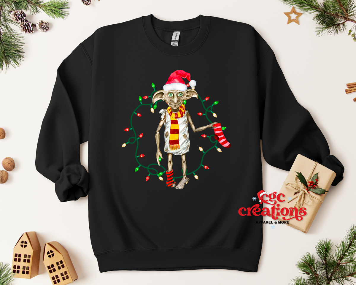 Christmas House Elf Apparel(t-shirt or crewneck sweatshirt or hoodie)