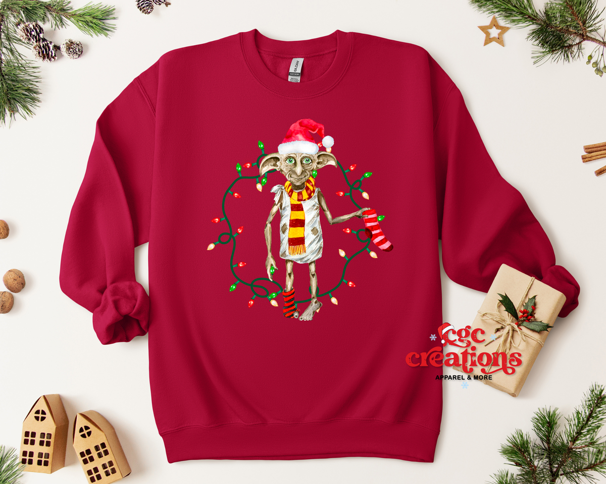 Christmas House Elf Apparel(t-shirt or crewneck sweatshirt or hoodie)