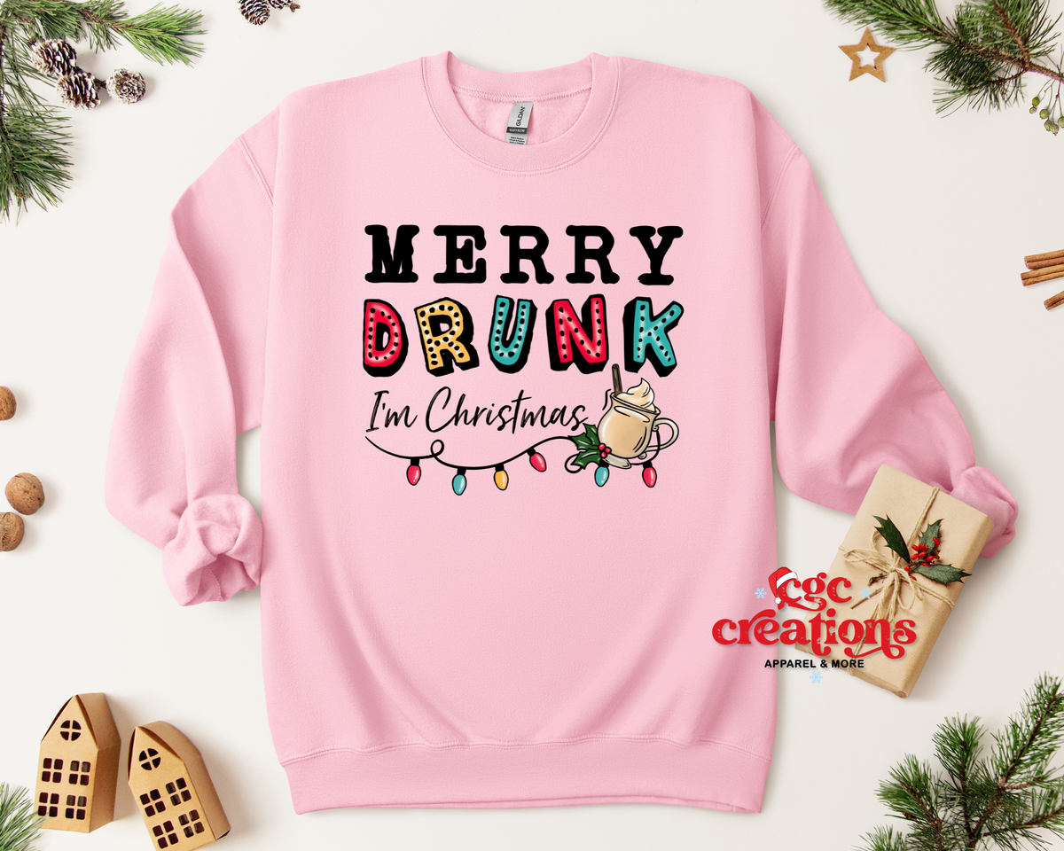 Merry Drunk Apparel(t-shirt or crewneck sweatshirt or hoodie)