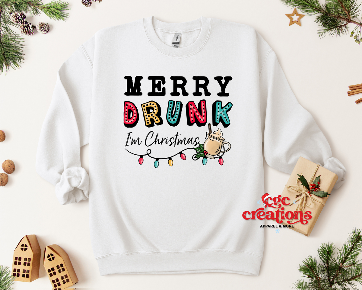 Merry Drunk Apparel(t-shirt or crewneck sweatshirt or hoodie)