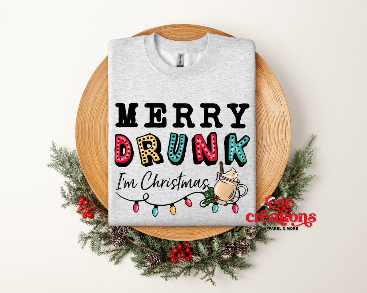 Merry Drunk Apparel(t-shirt or crewneck sweatshirt or hoodie)