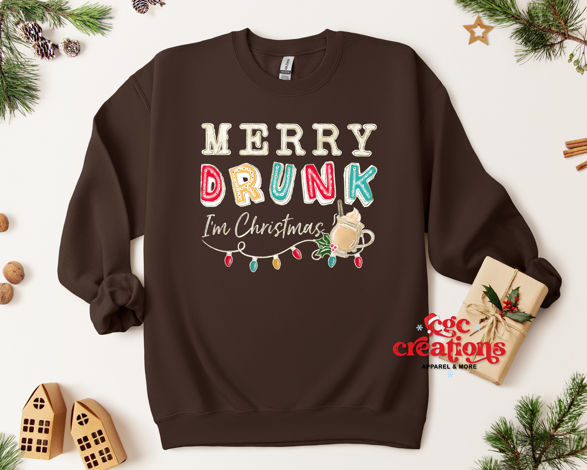 Merry Drunk Apparel(t-shirt or crewneck sweatshirt or hoodie)