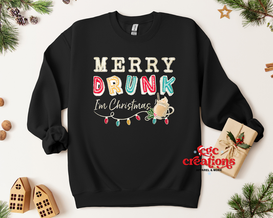 Merry Drunk Apparel(t-shirt or crewneck sweatshirt or hoodie)