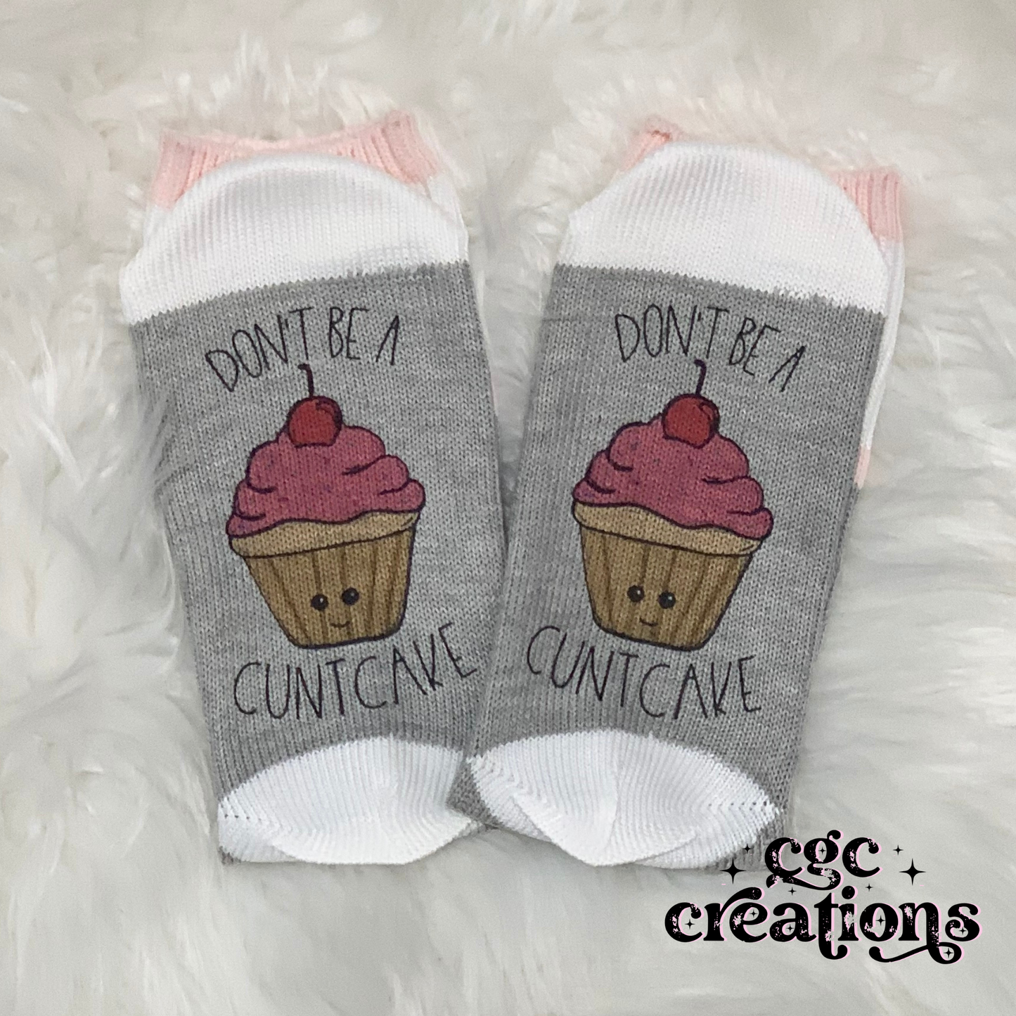 Don't Be A Cuntcake Faux Wool Socks