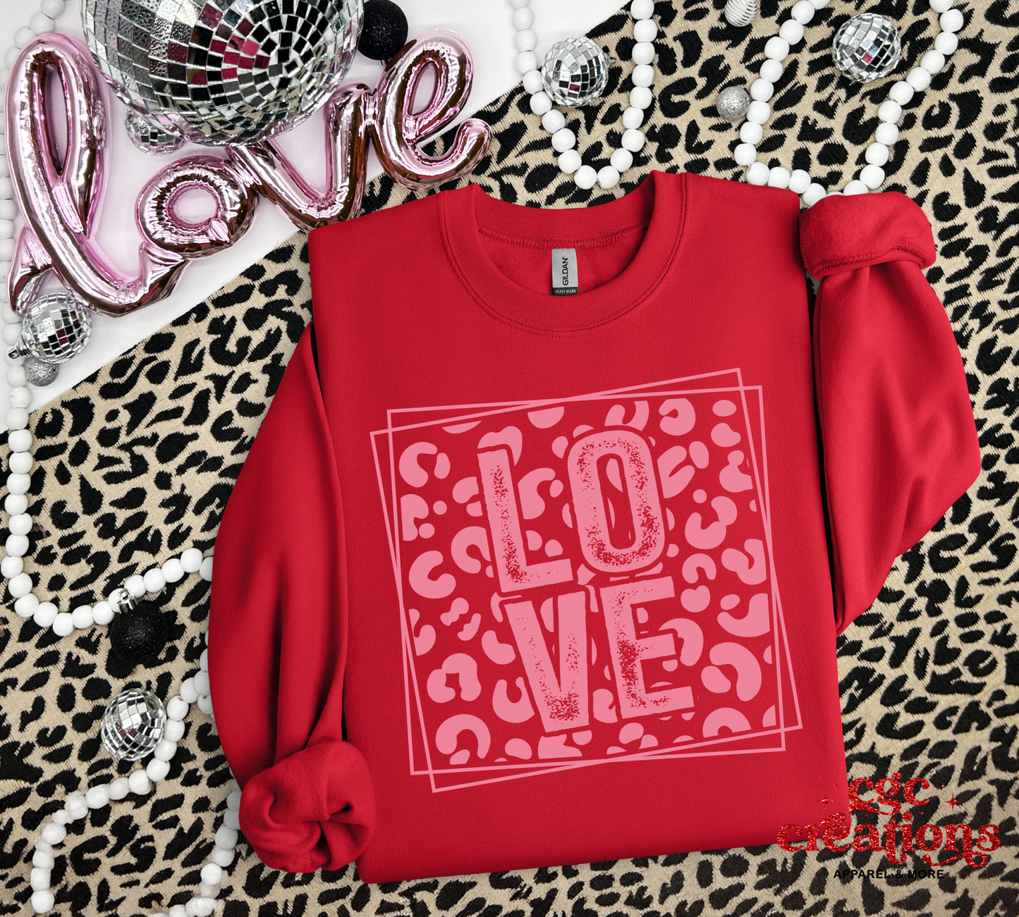 Love (Leopard) Crewneck Sweatshirt