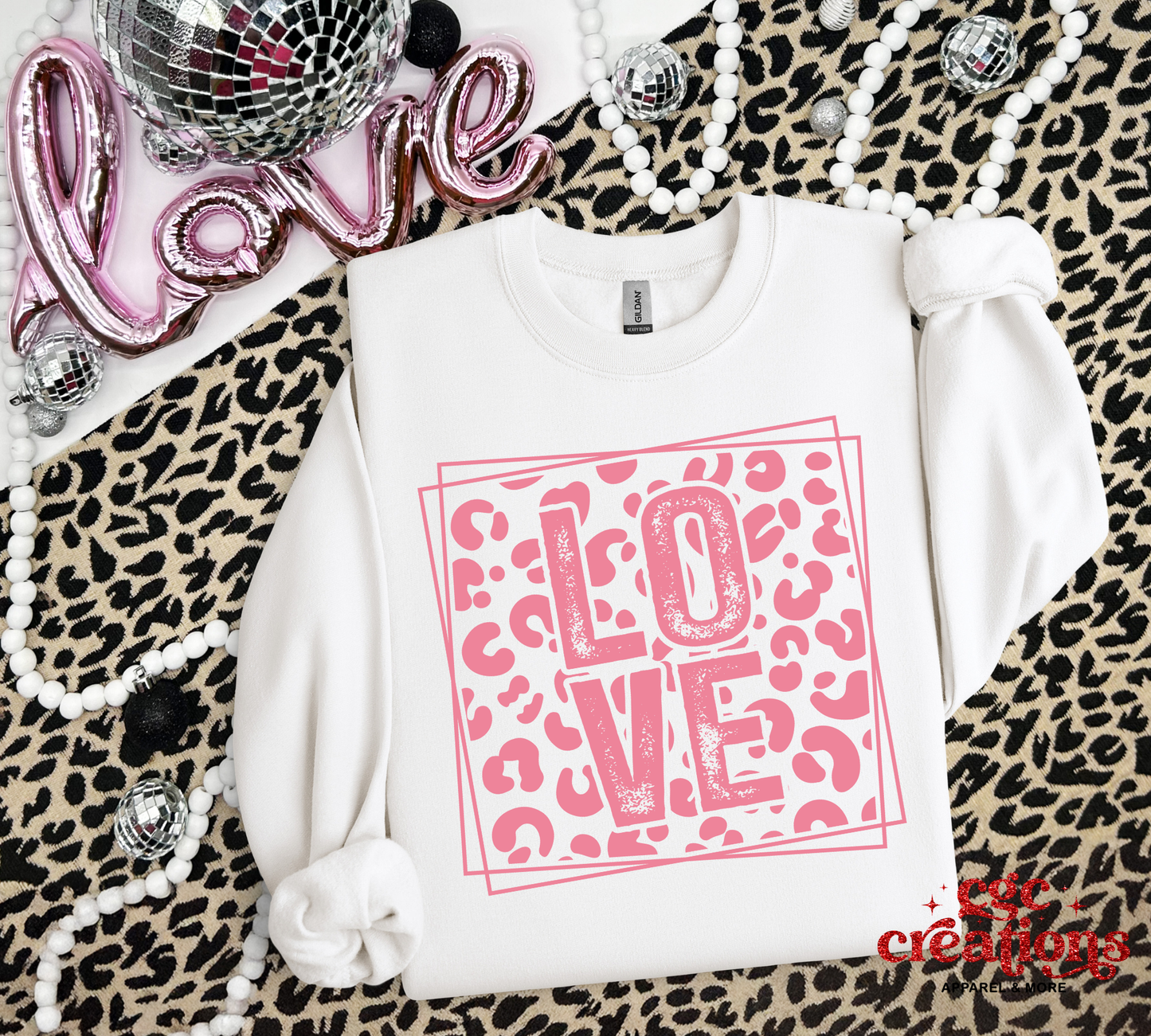 Love (Leopard) Crewneck Sweatshirt