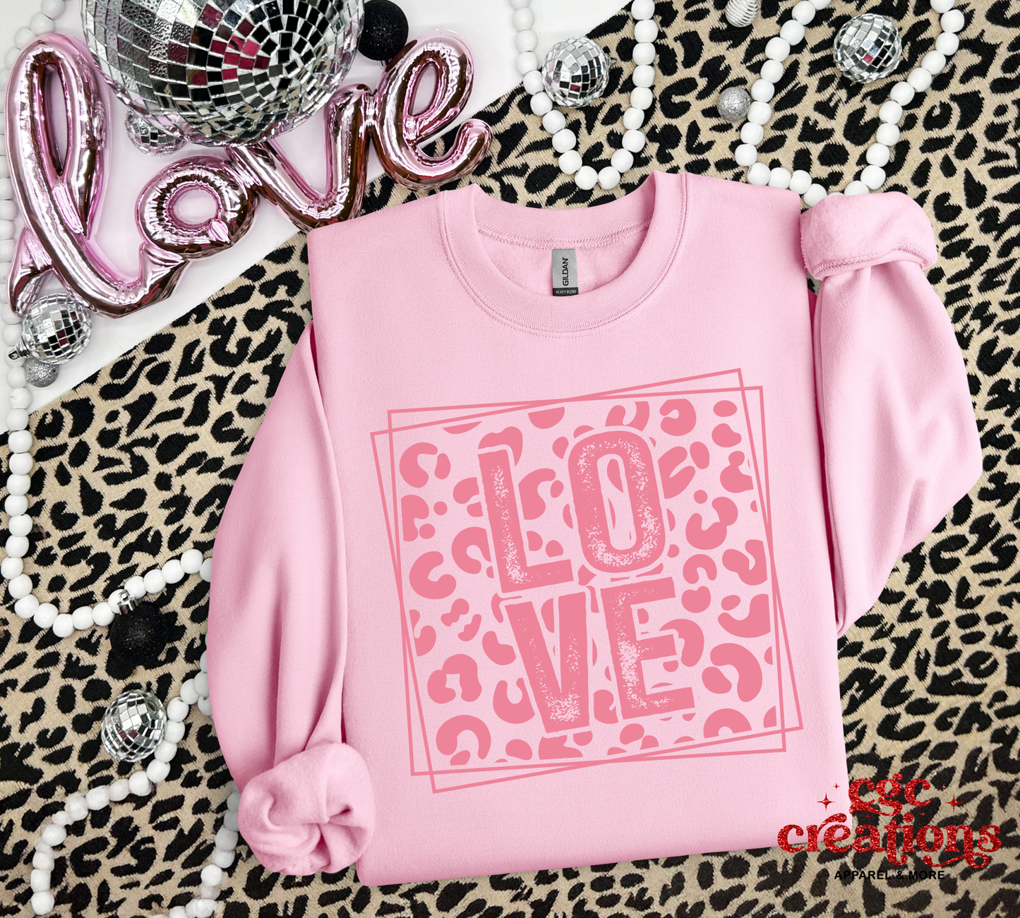 Love (Leopard) Crewneck Sweatshirt