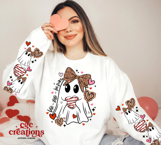 Valentines Ghostie Crewneck Sweatshirt