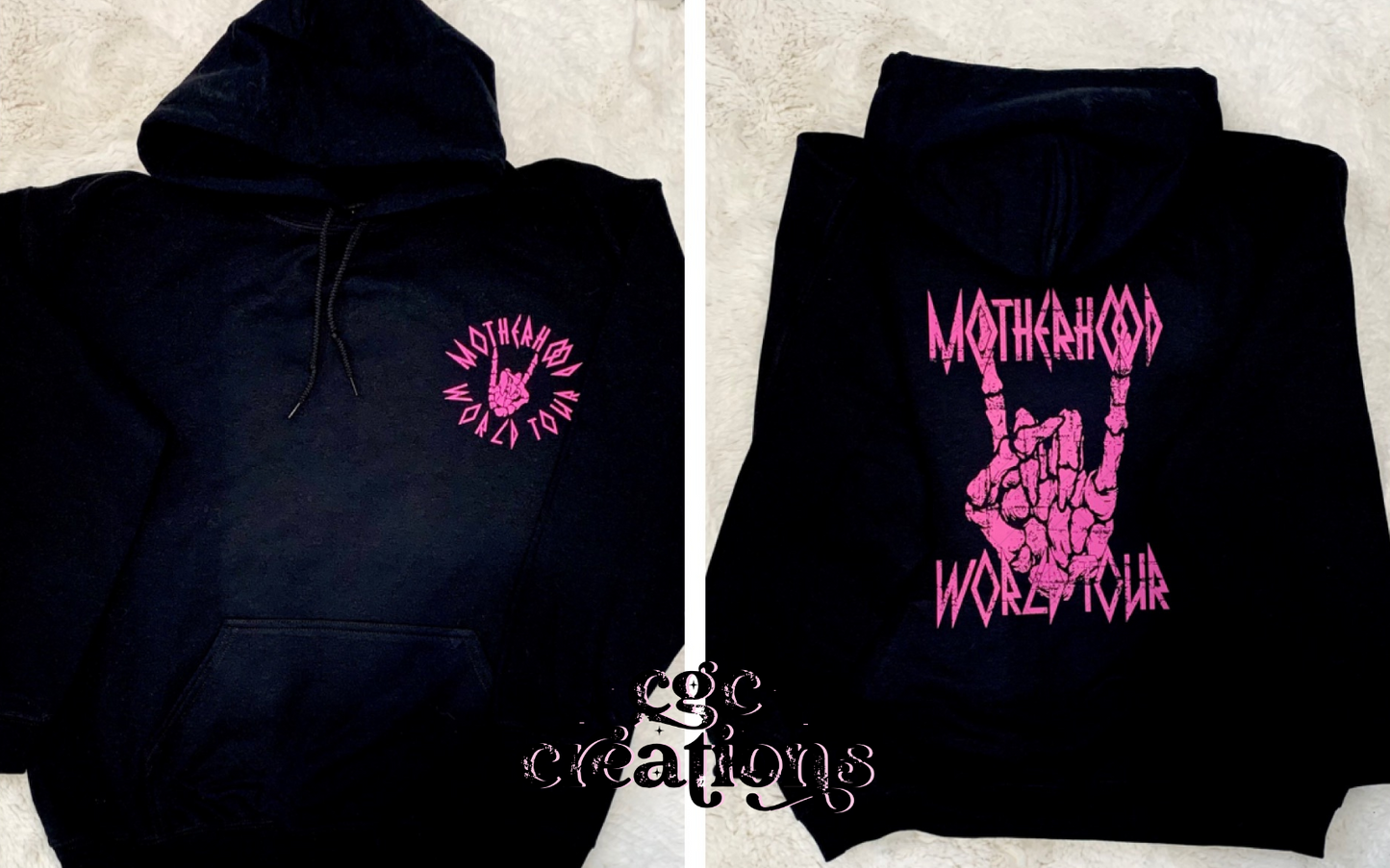 Motherhood World Tour BLACK Hoodie- Large