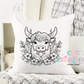 Daisy Cow Pillow