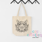 Daisy Cow Canvas Tote Bag