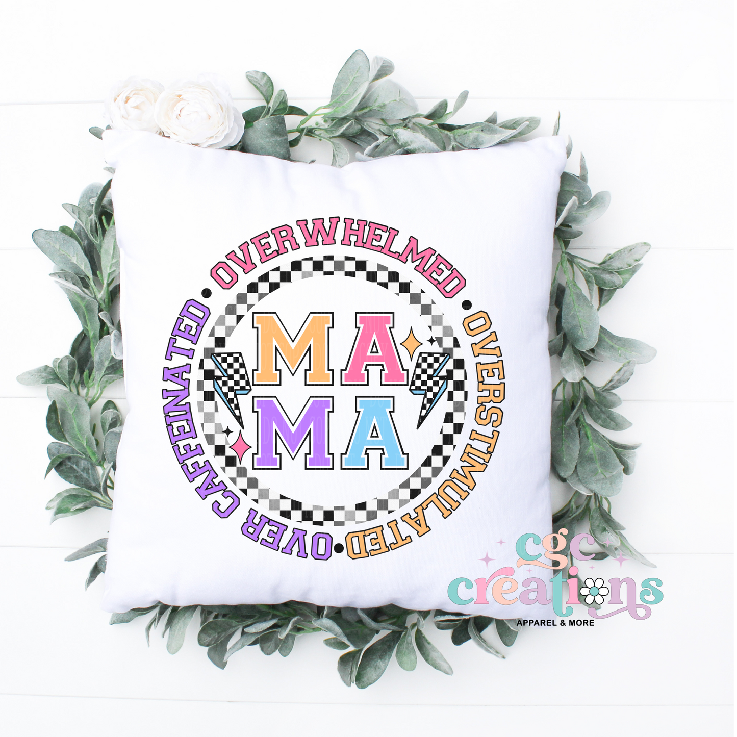 Overwhelmed Mama Pillow