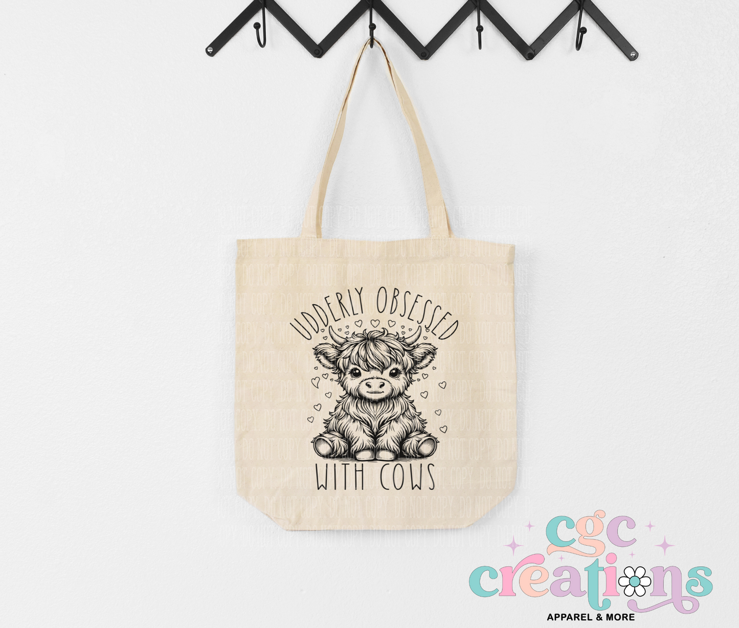 Udderly Obsessed Canvas Tote Bag