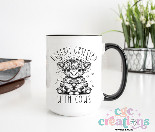 Udderly Obsessed 15 oz Ceramic Coffee Mug