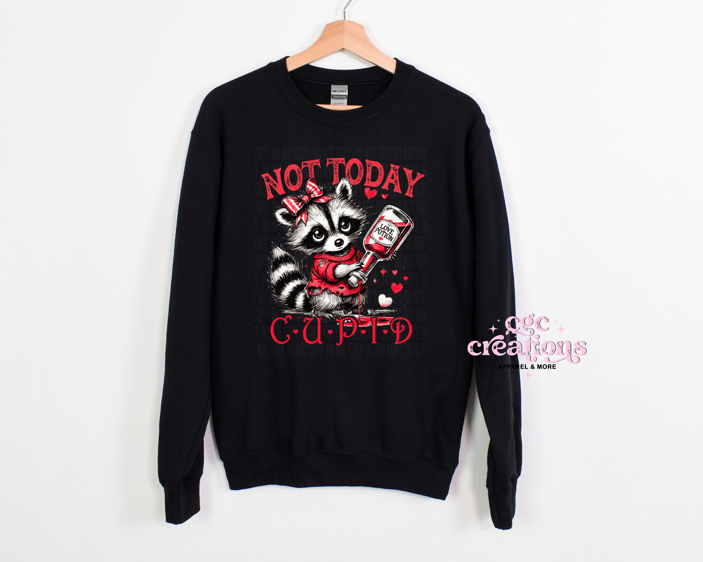 Not Today Cupid Crewneck Sweatshirt