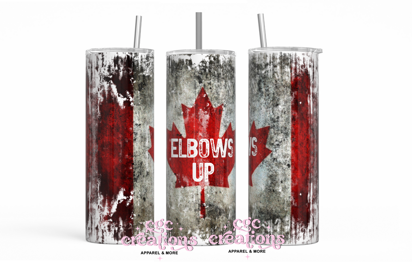 Elbows up - Grunge Look 20oz Insulated Tumbler