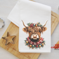 Christmas Cow Tea Towel