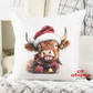 Christmas #2 Cow Pillow