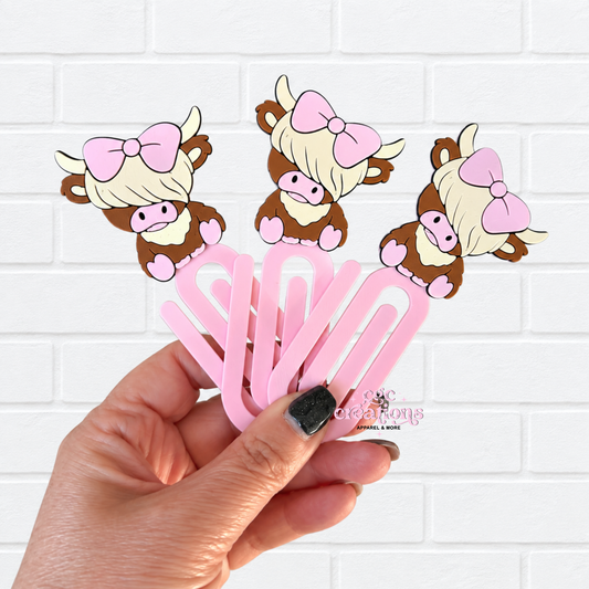 Highland Cow 3D Bookmark