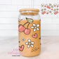 Feeling Sweet 16oz Glass Cup With Lid
