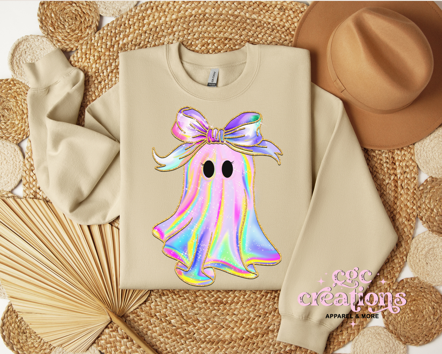 Iridescent Ghost Crewneck Sweatshirt