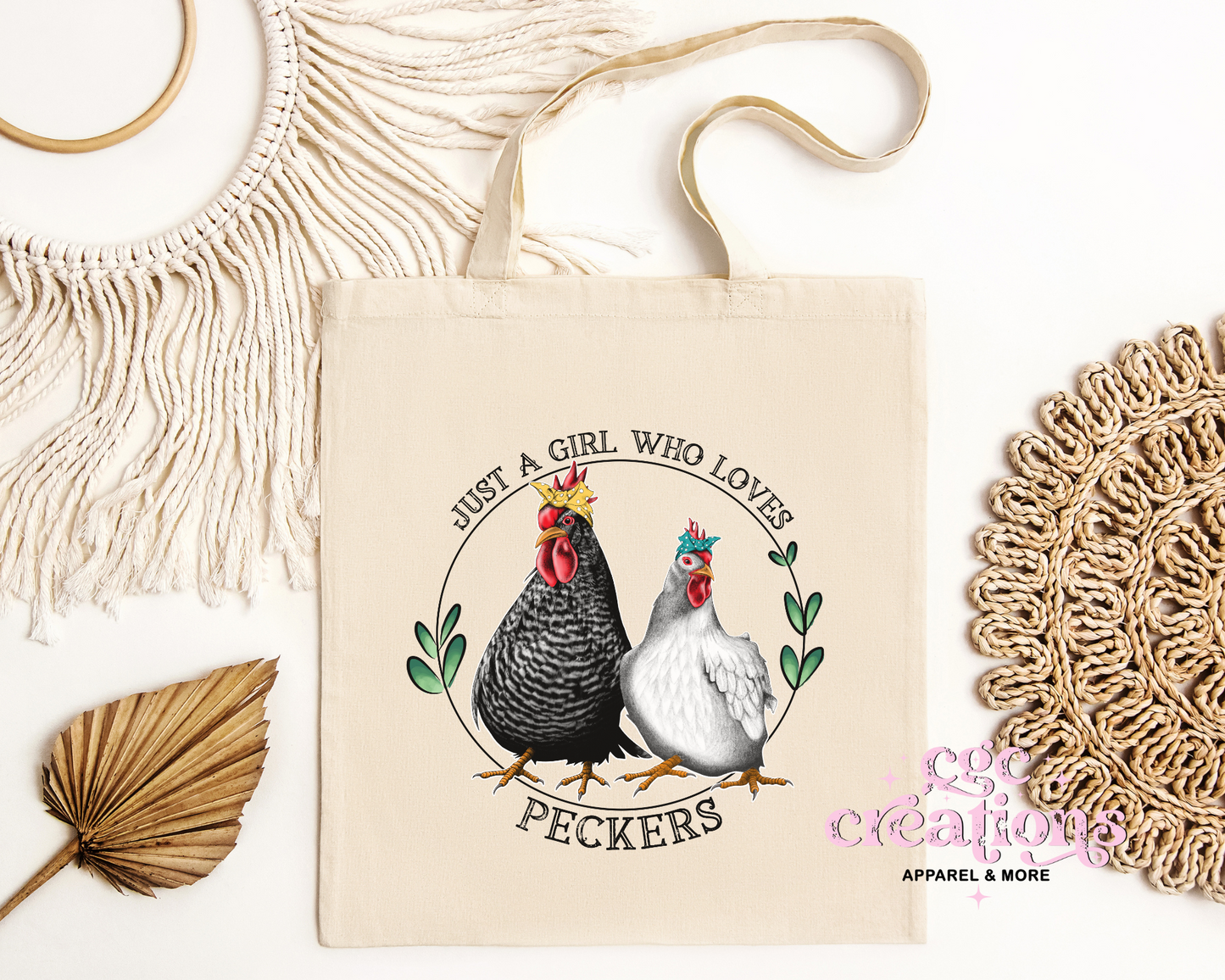 Just A Girl Who Loves Peckers Tote Bag