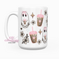 Cute Ghostie 15oz Ceramic Coffee Mug