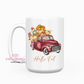 Hello Fall Truck 15oz Ceramic Coffee Mug