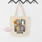 Personalized Blue Dog Tote Bag