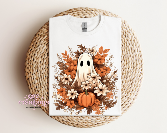 Floral Fall Ghost T-Shirt