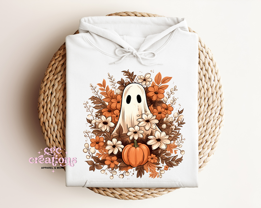 Floral Fall Ghost Hoodie
