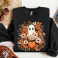 Floral Fall Ghost Crewneck Sweatshirt