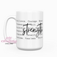 Strength Definition 15oz Coffee Mug