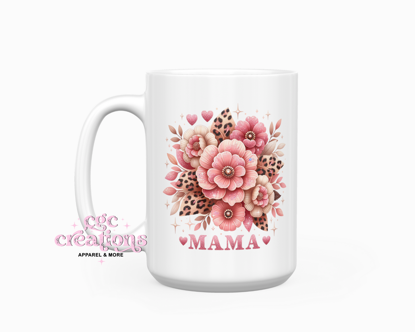 Mama floral #5 15oz Coffee Mug