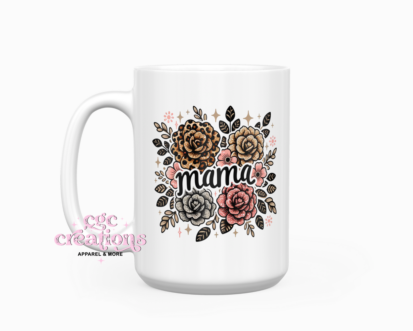 Mama floral #4 15oz Coffee Mug