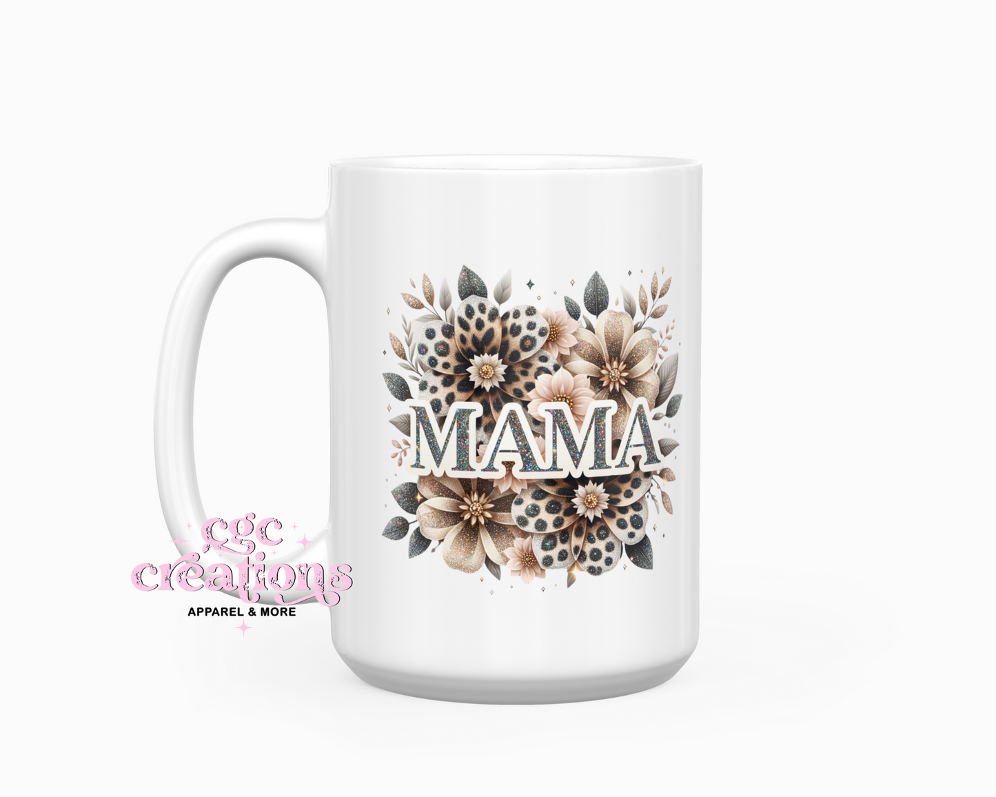 Mama floral #3 15oz Coffee Mug