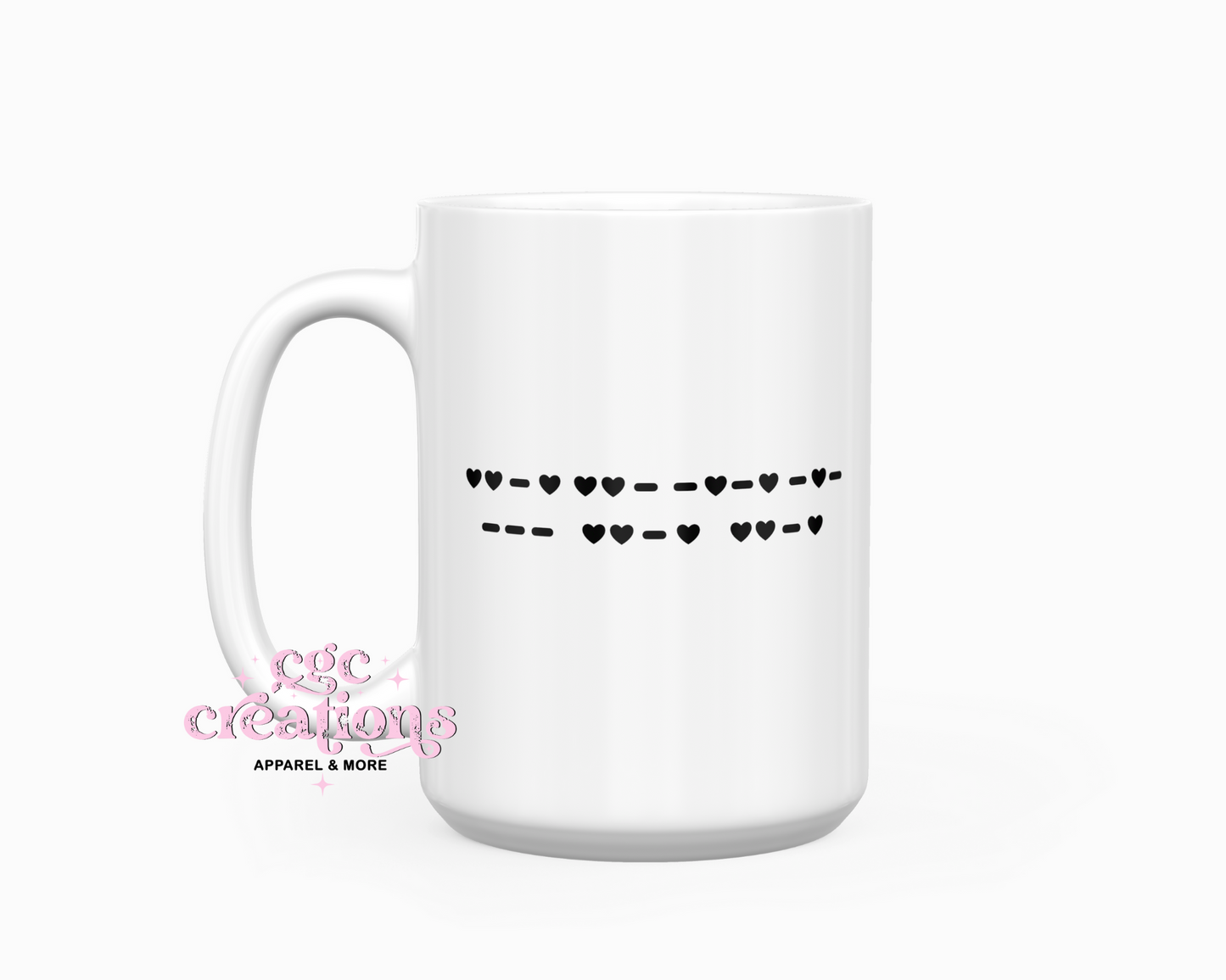 Fuck Off Morse Code 15oz Ceramic Coffee Mug