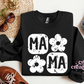 Mama Retro Checker Crewneck Sweatshirt