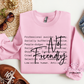 Not Friendly Definition Crewneck Sweatshirt